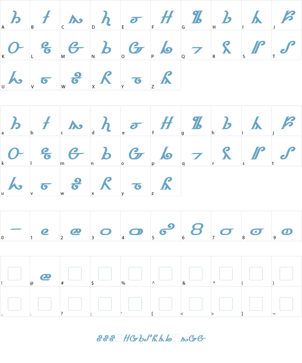 Thorass Font Character